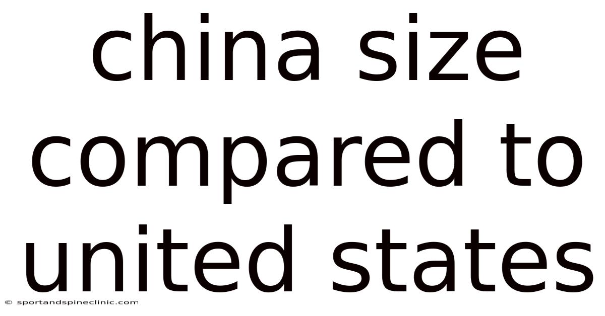 China Size Compared To United States