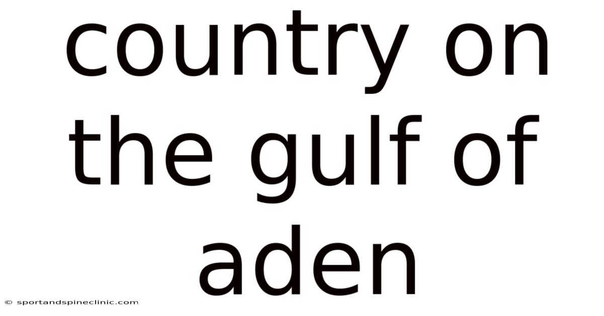 Country On The Gulf Of Aden