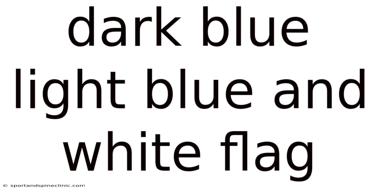 Dark Blue Light Blue And White Flag