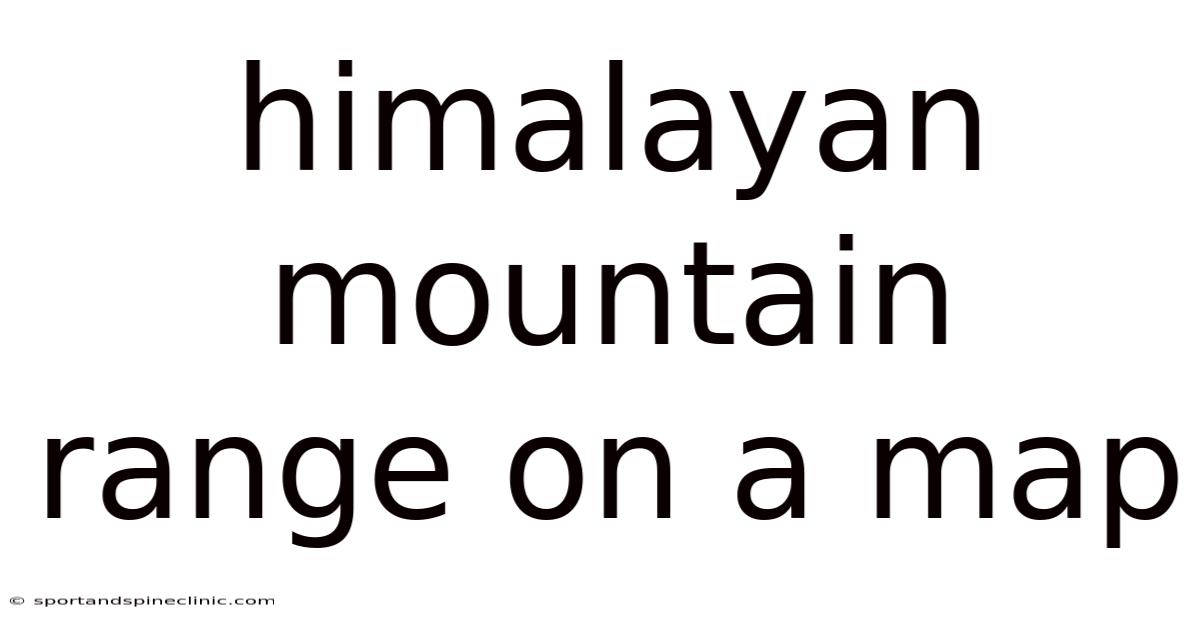 Himalayan Mountain Range On A Map