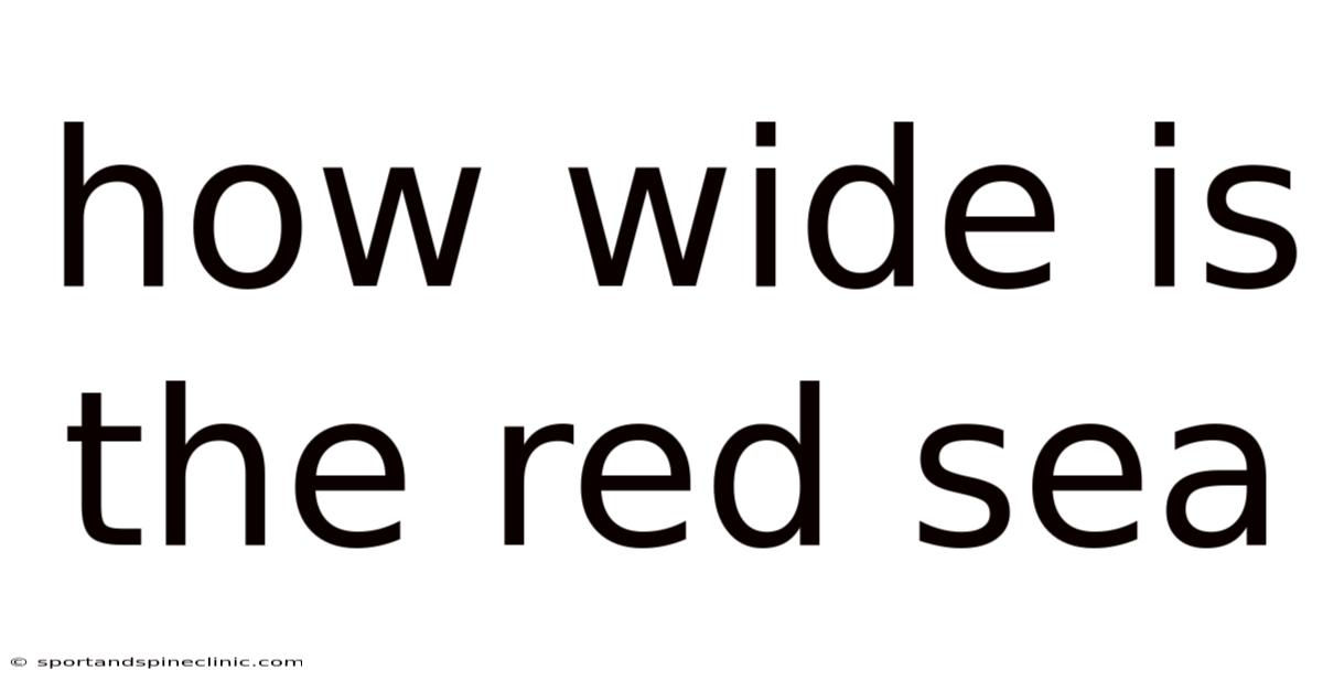 How Wide Is The Red Sea