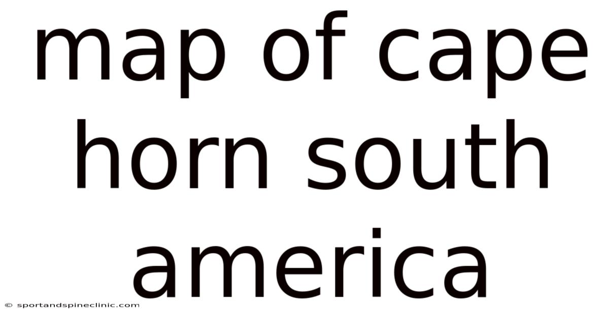 Map Of Cape Horn South America