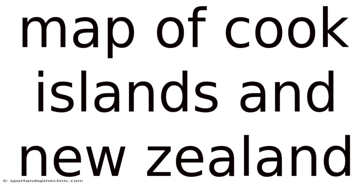 Map Of Cook Islands And New Zealand
