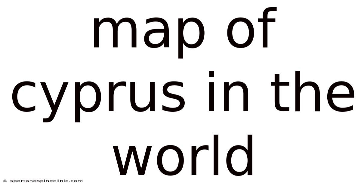 Map Of Cyprus In The World