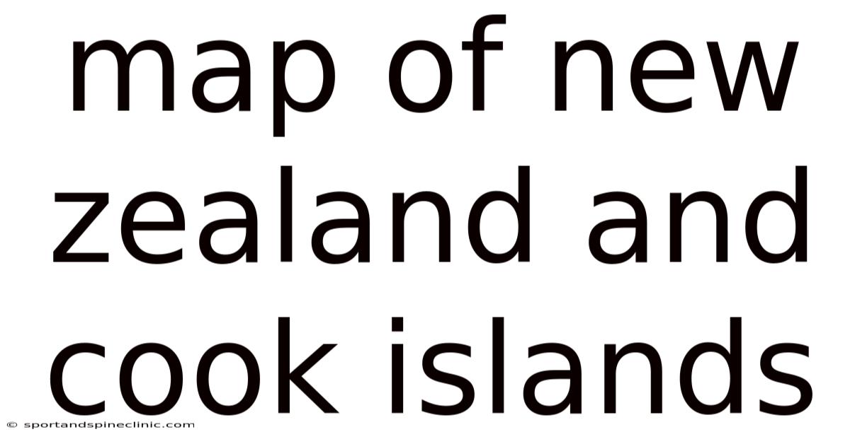 Map Of New Zealand And Cook Islands