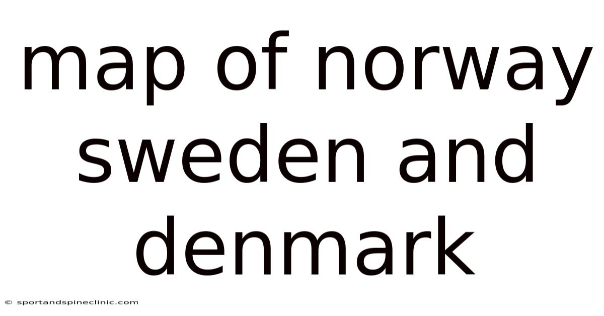 Map Of Norway Sweden And Denmark