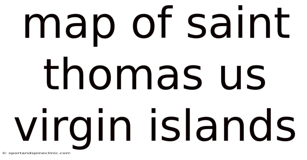 Map Of Saint Thomas Us Virgin Islands