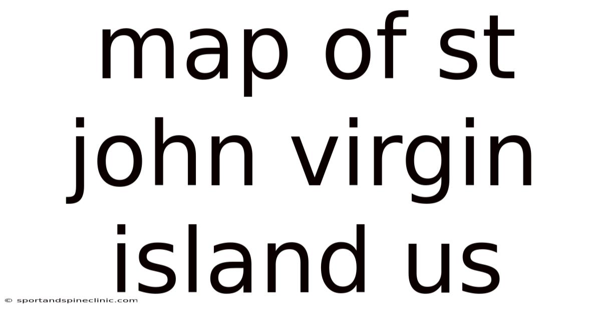 Map Of St John Virgin Island Us