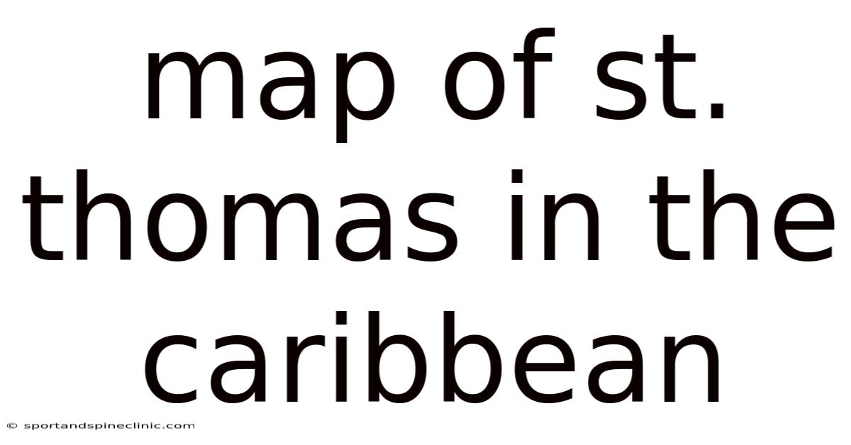Map Of St. Thomas In The Caribbean