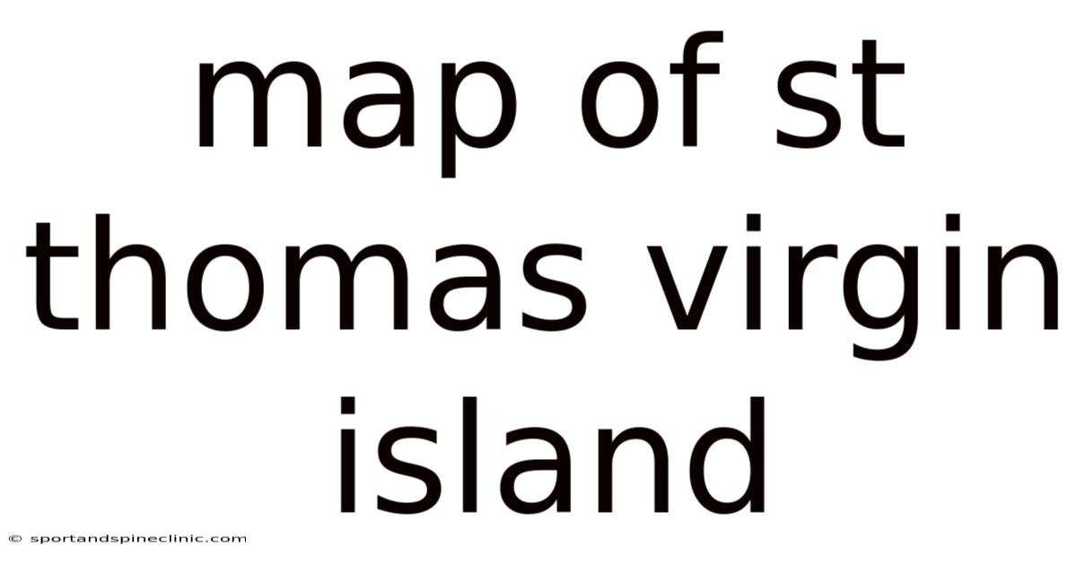 Map Of St Thomas Virgin Island
