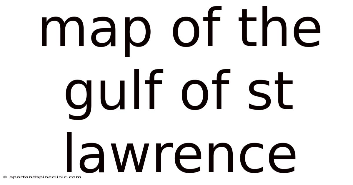 Map Of The Gulf Of St Lawrence