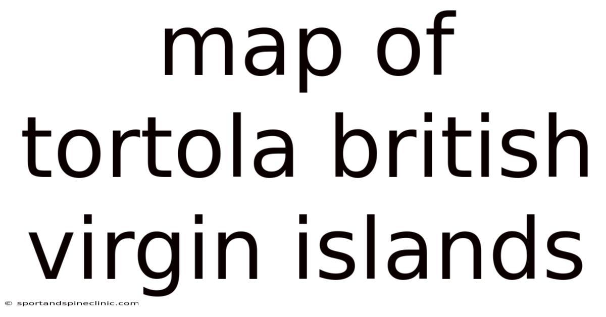 Map Of Tortola British Virgin Islands