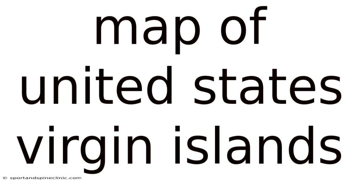 Map Of United States Virgin Islands