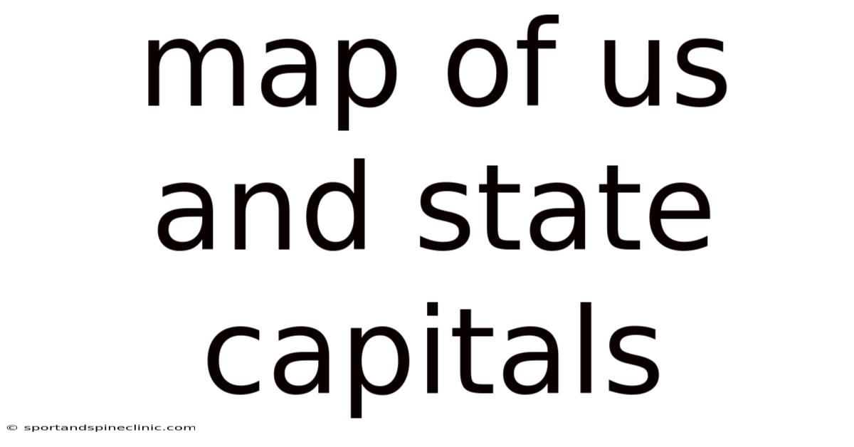 Map Of Us And State Capitals