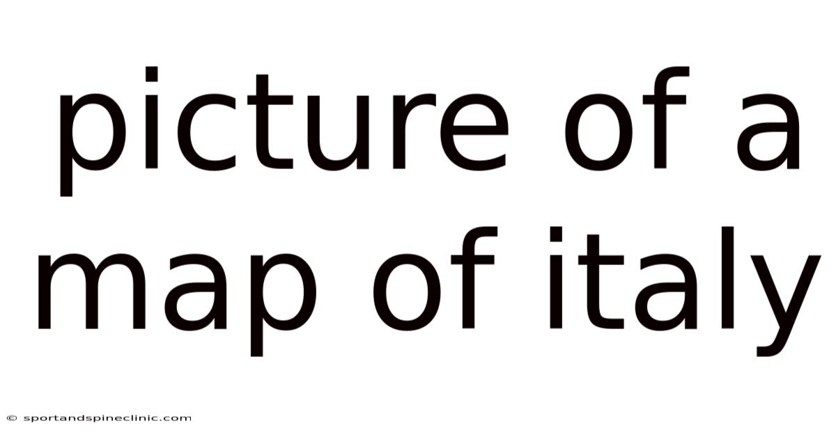 Picture Of A Map Of Italy