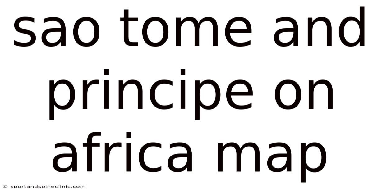 Sao Tome And Principe On Africa Map