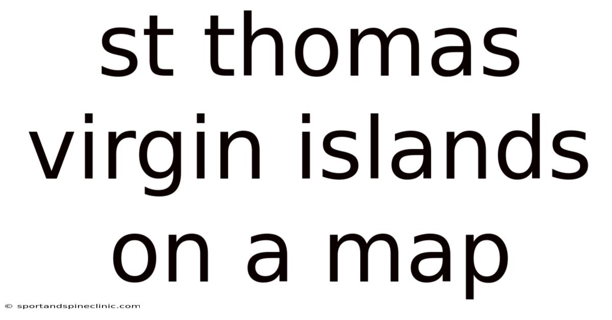 St Thomas Virgin Islands On A Map