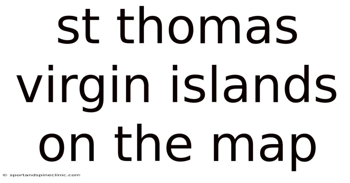 St Thomas Virgin Islands On The Map