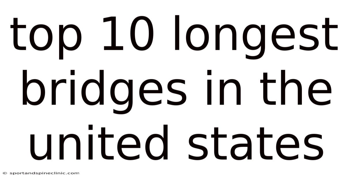 Top 10 Longest Bridges In The United States