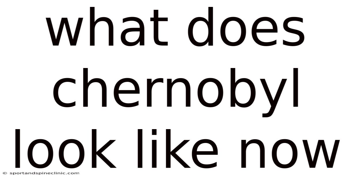What Does Chernobyl Look Like Now