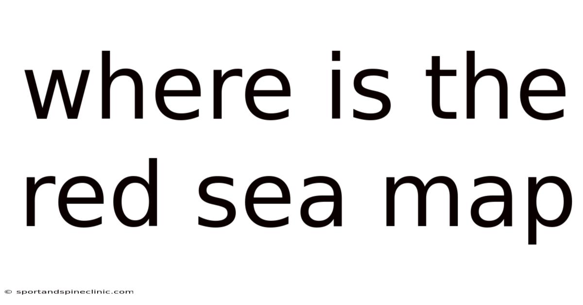 Where Is The Red Sea Map